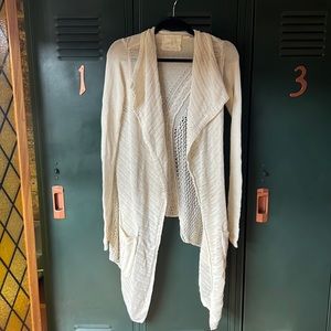 ANGEL OF THE NORTH ANTHROPOLOGIE CROCHET CARDIGAN